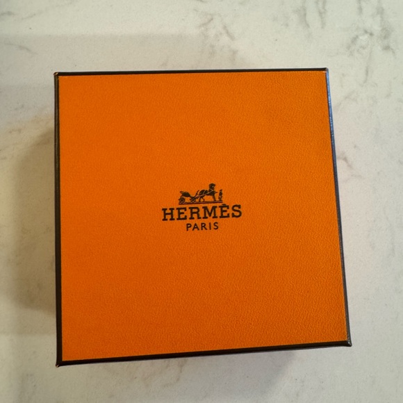 Hermes behapi double tour leather bracelet classic orange gold authentic - Picture 4 of 9